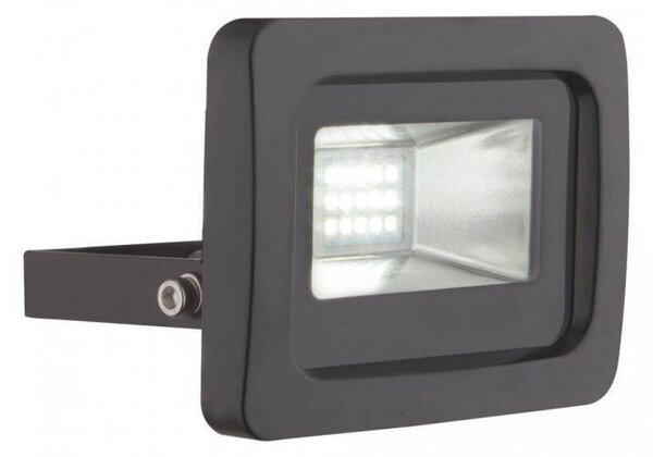 Venkovní nástěnný LED reflektor CALLAQUI, 10W, studená bílá, černý, IP65
