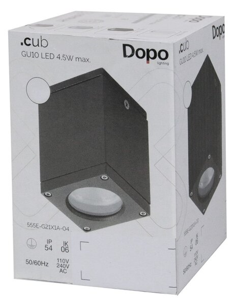 Dopo Cub C GU10 přisazené svítidlo antracitové