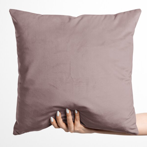 Biante Sametový povlak na polštář Velvet Premium SVP-002 Starorůžový 40x40 cm - SKLADEM