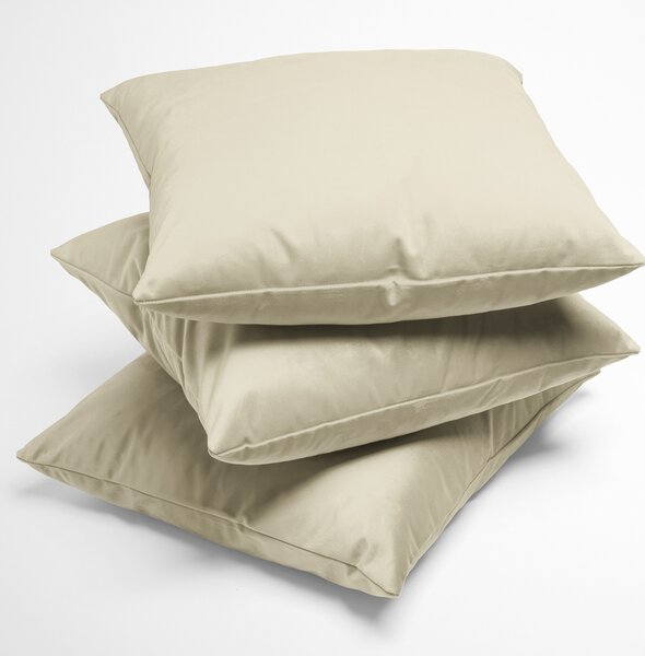 Biante Sametový povlak na polštář Velvet Premium SVP-003 Smetanový 40x40 cm - SKLADEM