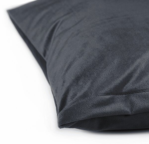 Biante Sametový povlak na polštář Velvet Premium SVP-004 Antracitově šedý 30 x 50 cm