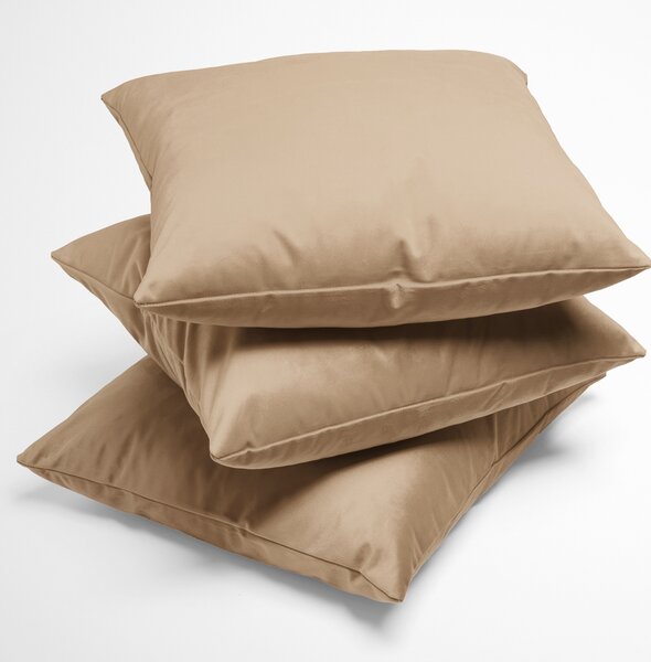 Biante Sametový povlak na polštář Velvet Premium SVP-006 Pískově béžový 35 x 45 cm