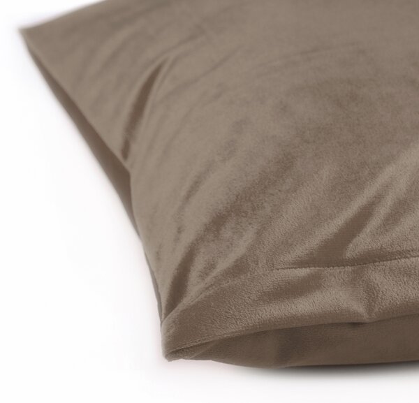 Biante Sametový povlak na polštář Velvet Premium SVP-005 Světle hnědý 40 x 40 cm