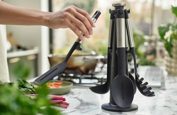 Joseph Joseph Sada silikonových kuchyňských pomůcek se stojanem Elevate Silicone Steel