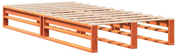 Postel bez matrace voskově hnědá 75 x 190 cm masivní borovice 3306512