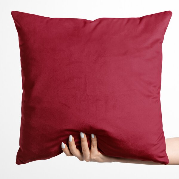 Biante Sametový povlak na polštář Velvet Premium SVP-007 Malinově červený 30 x 50 cm