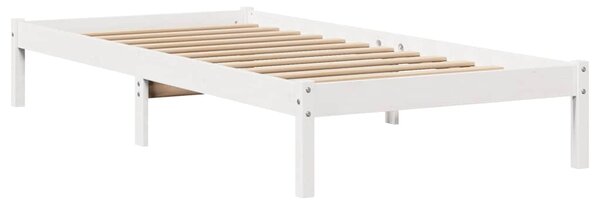 Postel bez matrace bílá 75 x 190 cm masivní borovice 3306526