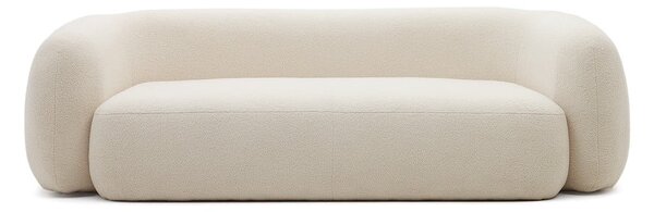Krémová pohovka z textilie bouclé 246 cm Martina – Kave Home