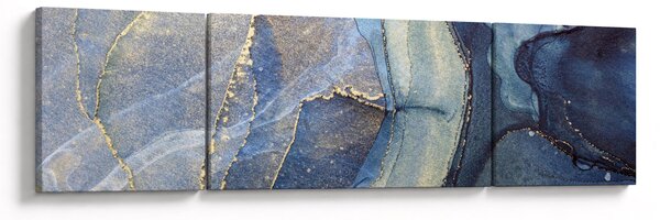 Obraz - Abstrakce alkoholovým inkoustem (170x50 cm)