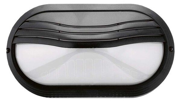 Cristher Plaff oval hood E27 přisazené svítidlo černé