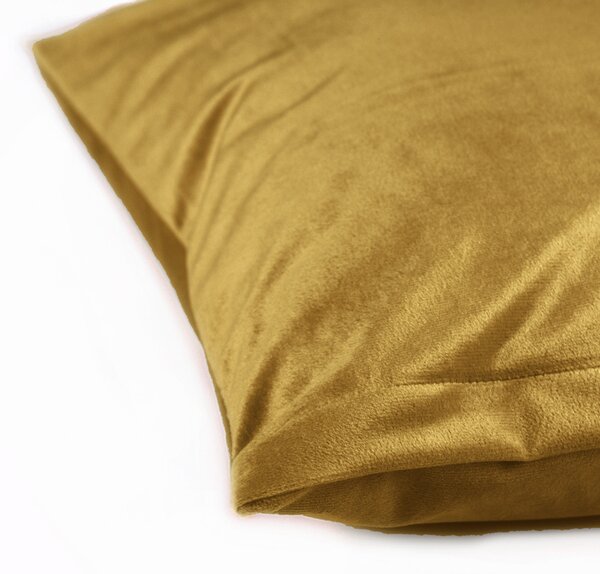 Biante Sametový povlak na polštář Velvet Premium SVP-009 Hořčicový 30 x 50 cm