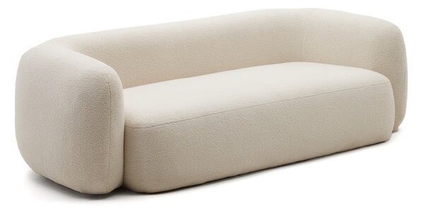 Krémová pohovka z textilie bouclé 246 cm Martina – Kave Home