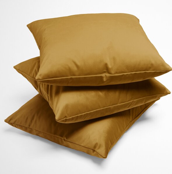Biante Sametový povlak na polštář Velvet Premium SVP-009 Hořčicový 30 x 50 cm