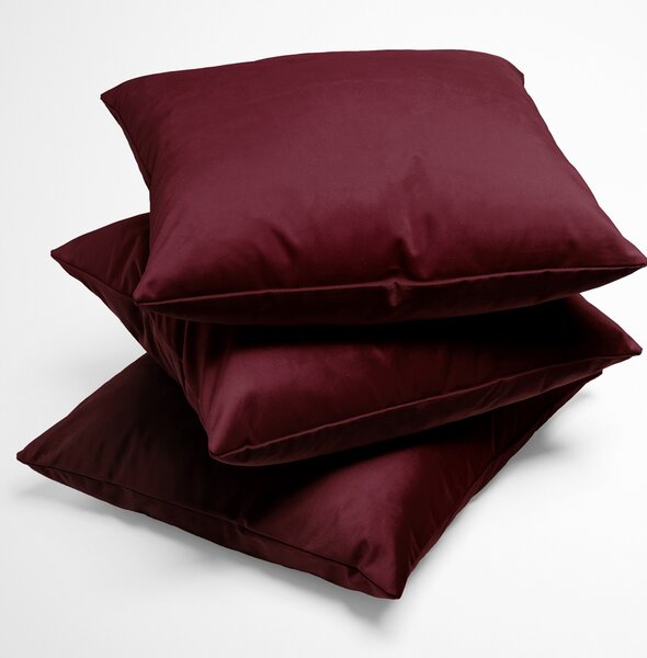 Biante Sametový povlak na polštář Velvet Premium SVP-010 Tmavě vínový 30 x 50 cm