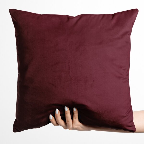 Biante Sametový povlak na polštář Velvet Premium SVP-010 Tmavě vínový 30 x 50 cm