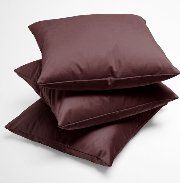 Biante Sametový povlak na polštář Velvet Premium SVP-019 Hnědofialový 30 x 50 cm