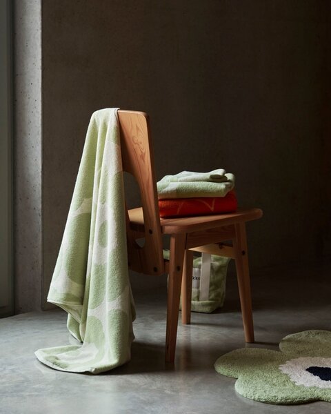 Koupelnová předložka Unikko 73x74, zeleno-bílá