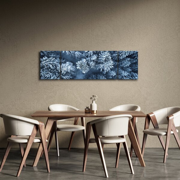 Obraz - Zasněžený les (170x50 cm)