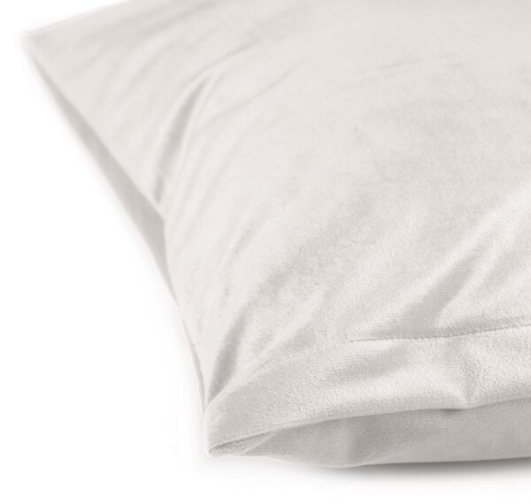 Biante Sametový povlak na polštář Velvet Premium SVP-024 Krémově bílý 30 x 50 cm