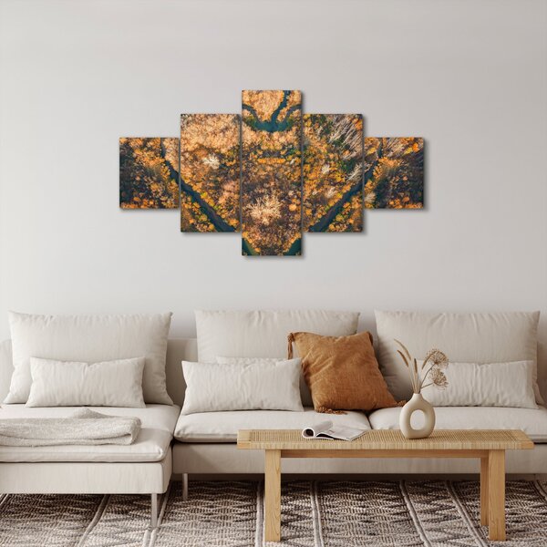 Obraz - Řeka ve tvaru srdce (125x70 cm)