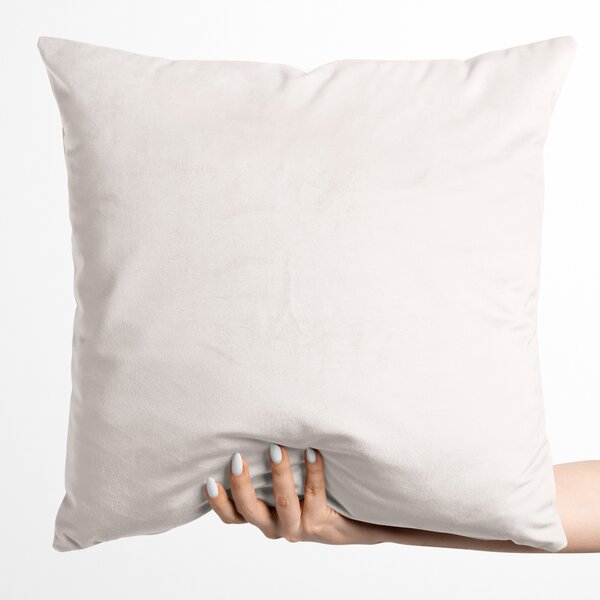 Biante Sametový povlak na polštář Velvet Premium SVP-024 Krémově bílý 30 x 50 cm