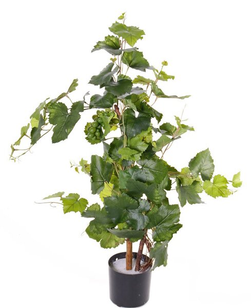 Umělá květina Vinná réva s hrozny keř, 90cm