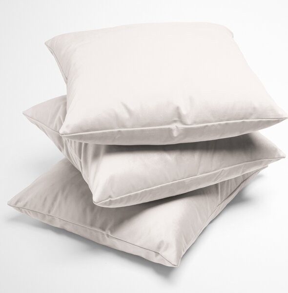 Biante Sametový povlak na polštář Velvet Premium SVP-024 Krémově bílý 30 x 50 cm