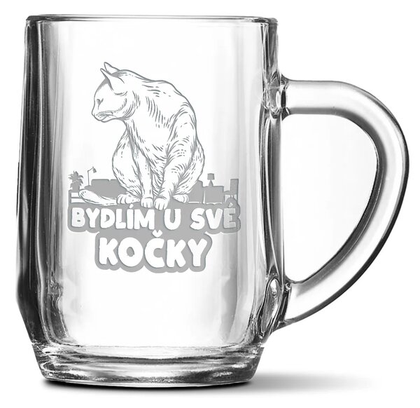 Sablio Půllitr Bydlím u své kočky: 0,5