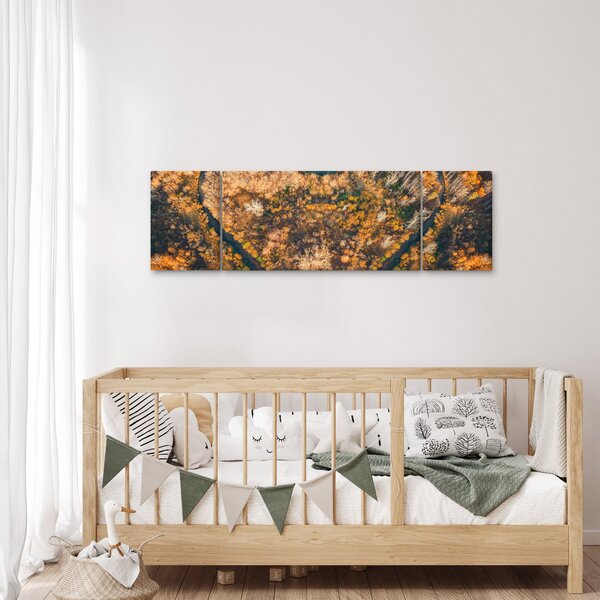 Obraz - Řeka ve tvaru srdce (170x50 cm)