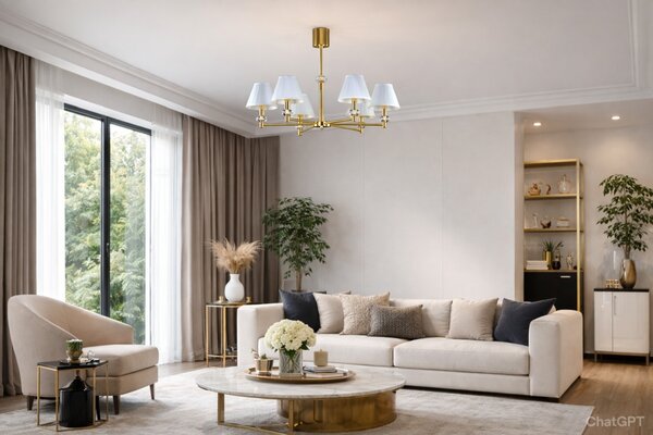 Lustr designový L-DIA-02, Varianta Stříbrný