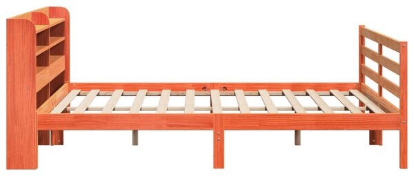 Postel bez matrace voskově hnědá 200 x 200 cm masivní borovice 3306667