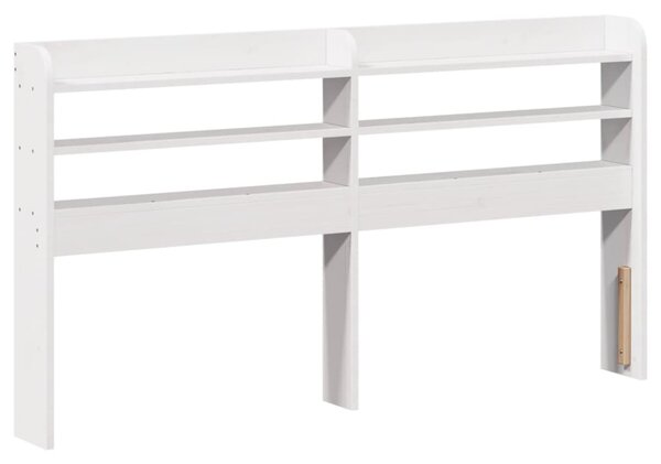 Rám postele s čelem bez matrace bílý 140x190 cm 3306846