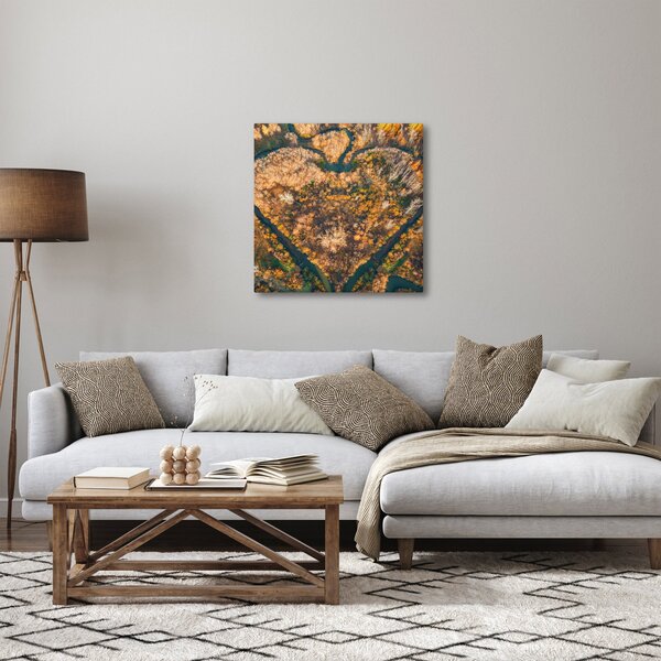 Obraz - Řeka ve tvaru srdce (30x30 cm)