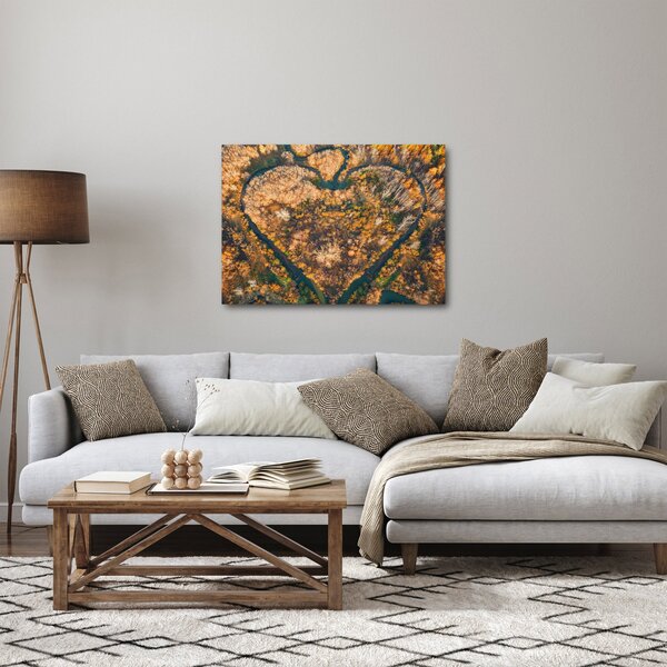 Obraz - Řeka ve tvaru srdce (70x50 cm)