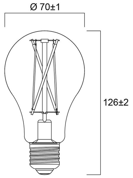 LED žárovka Sylvania RETRO E27 2700K 11W