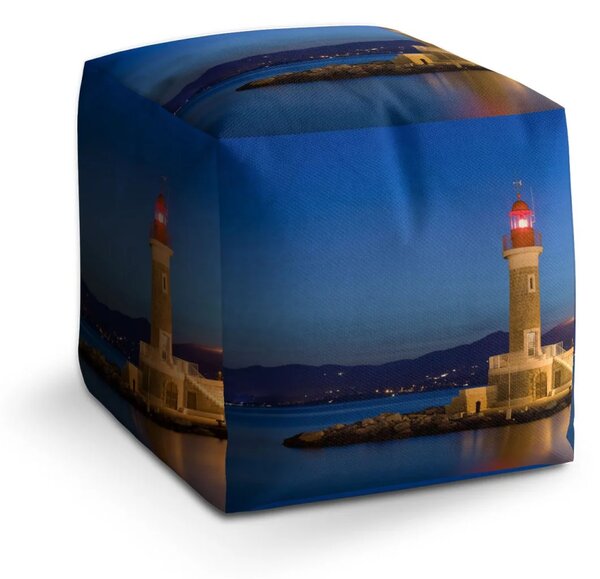 Sablio Taburet Cube Noční maják - 40x40x40 cm