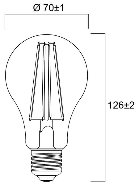 LED žárovka Sylvania RETRO E27 2700K 11W