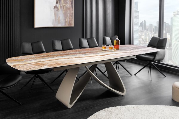 Jídelní stůl INFINITY ONYX 180-220-260 CM keramika rozkládací Nábytek | Jídelní prostory | Jídelní stoly | Rozkládací