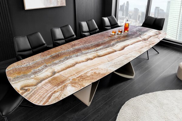 Jídelní stůl INFINITY ONYX 180-220-260 CM keramika rozkládací Nábytek | Jídelní prostory | Jídelní stoly | Rozkládací
