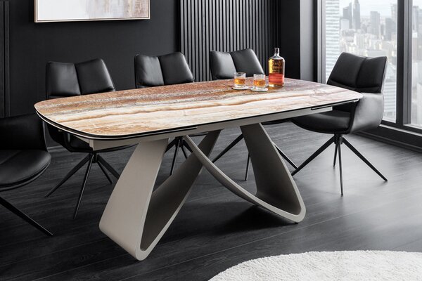 Jídelní stůl INFINITY ONYX 180-220-260 CM keramika rozkládací Nábytek | Jídelní prostory | Jídelní stoly | Rozkládací