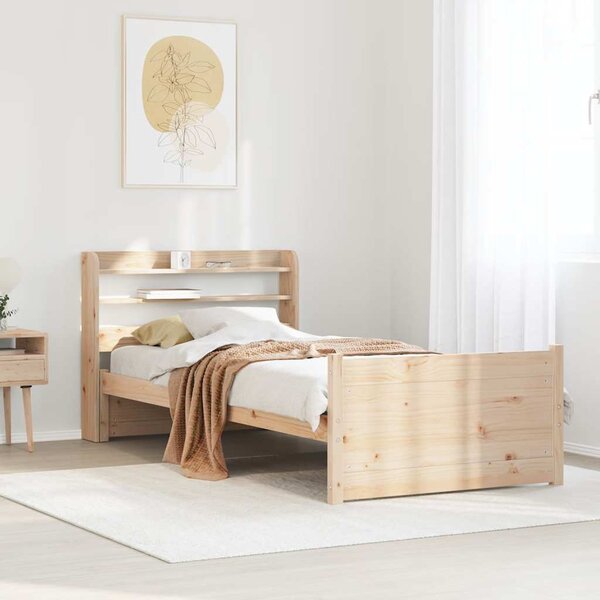 Rám postele s čelem 75 x 190 cm masivní borovice 3306746
