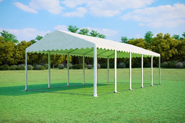 Párty stan 5x10 m Max+ 2,6m - ohnivzdorný barva Bílá