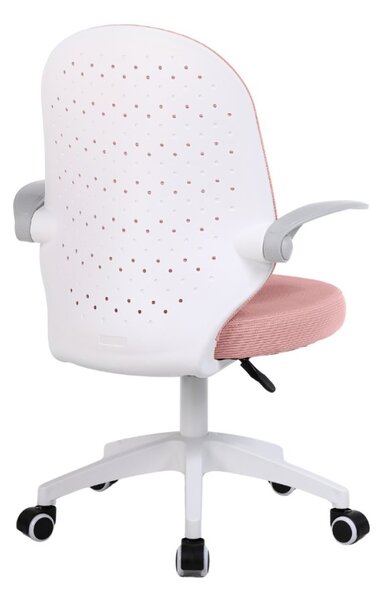 Dětská otočná židle Neoseat JUNI 012 — látka, růžová