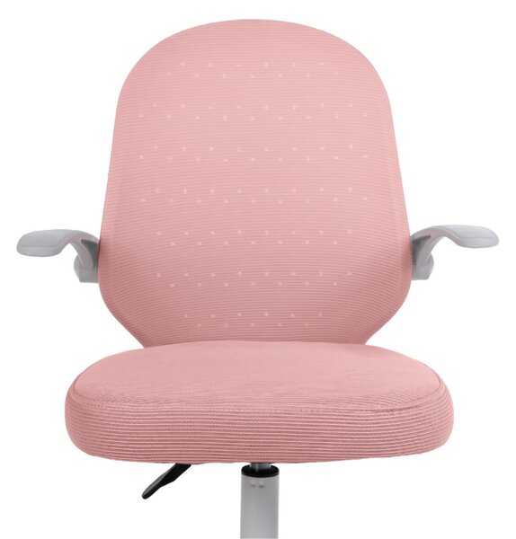 Dětská otočná židle Neoseat JUNI 012 — látka, růžová