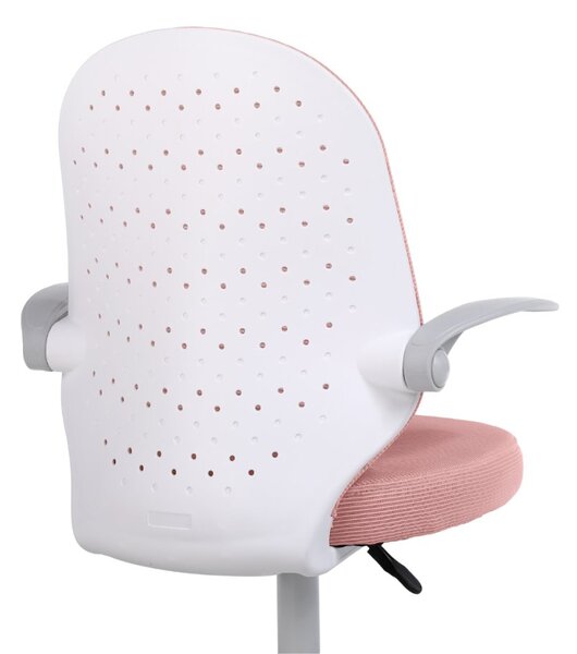Dětská otočná židle Neoseat JUNI 012 — látka, růžová