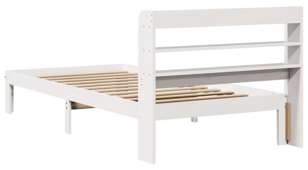 Rám postele s čelem bílý 75 x 190 cm masivní borovice 3306773