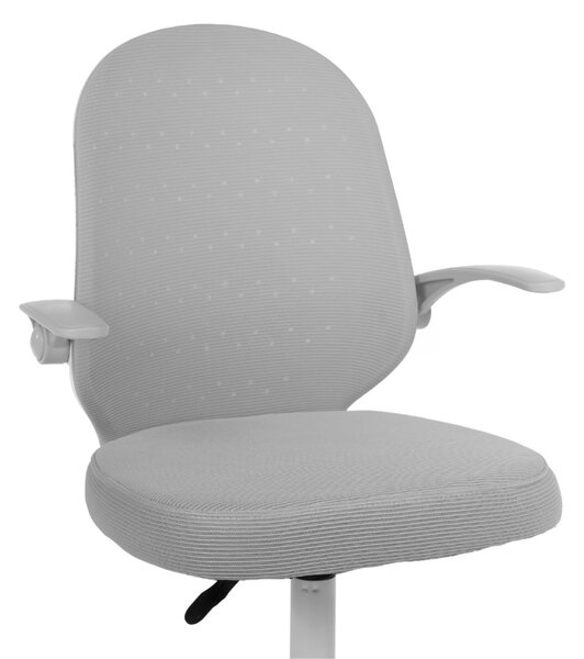 Dětská otočná židle Neoseat JUNI 012 — látka, šedá