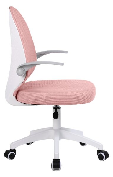 Dětská otočná židle Neoseat JUNI 012 — látka, růžová