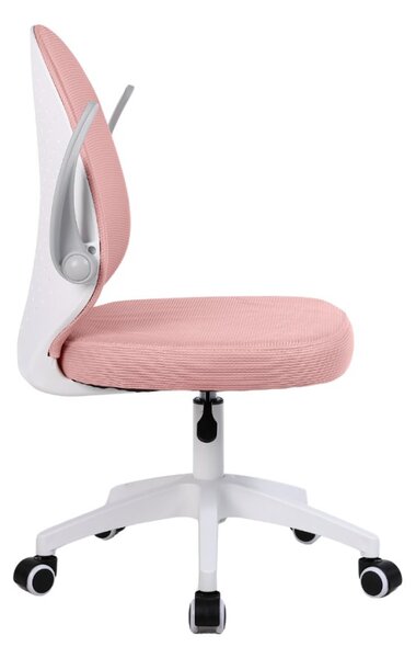Dětská otočná židle Neoseat JUNI 012 — látka, růžová