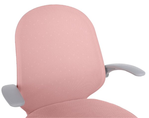 Dětská otočná židle Neoseat JUNI 012 — látka, růžová